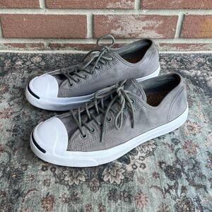 Converse Jack Purcell Low Top Gray Canvas Shoes / Mens 9.5 Womens 11 / 147571C